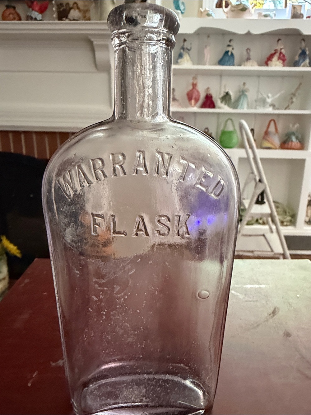 Warranted Flask Clear Glass Decorative Bottle